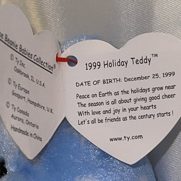 1999 Holiday Teddy Beanie Baby - Picture 5 of 9